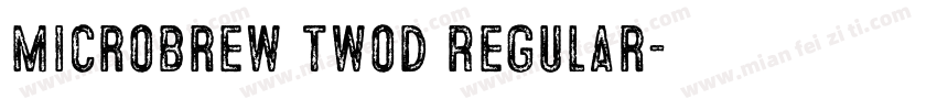 Microbrew TwoD Regular字体转换